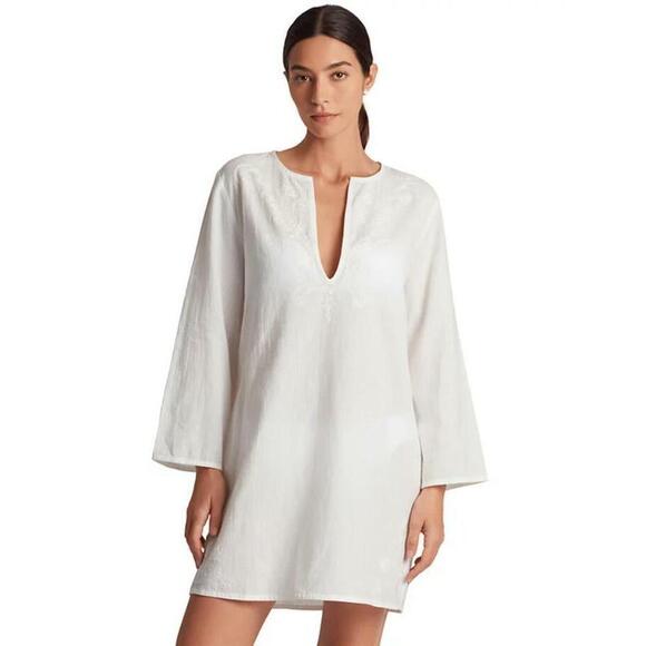 Ralph Lauren Other - Ralph Lauren Women's White Embroidered Tunic Cover-Up L